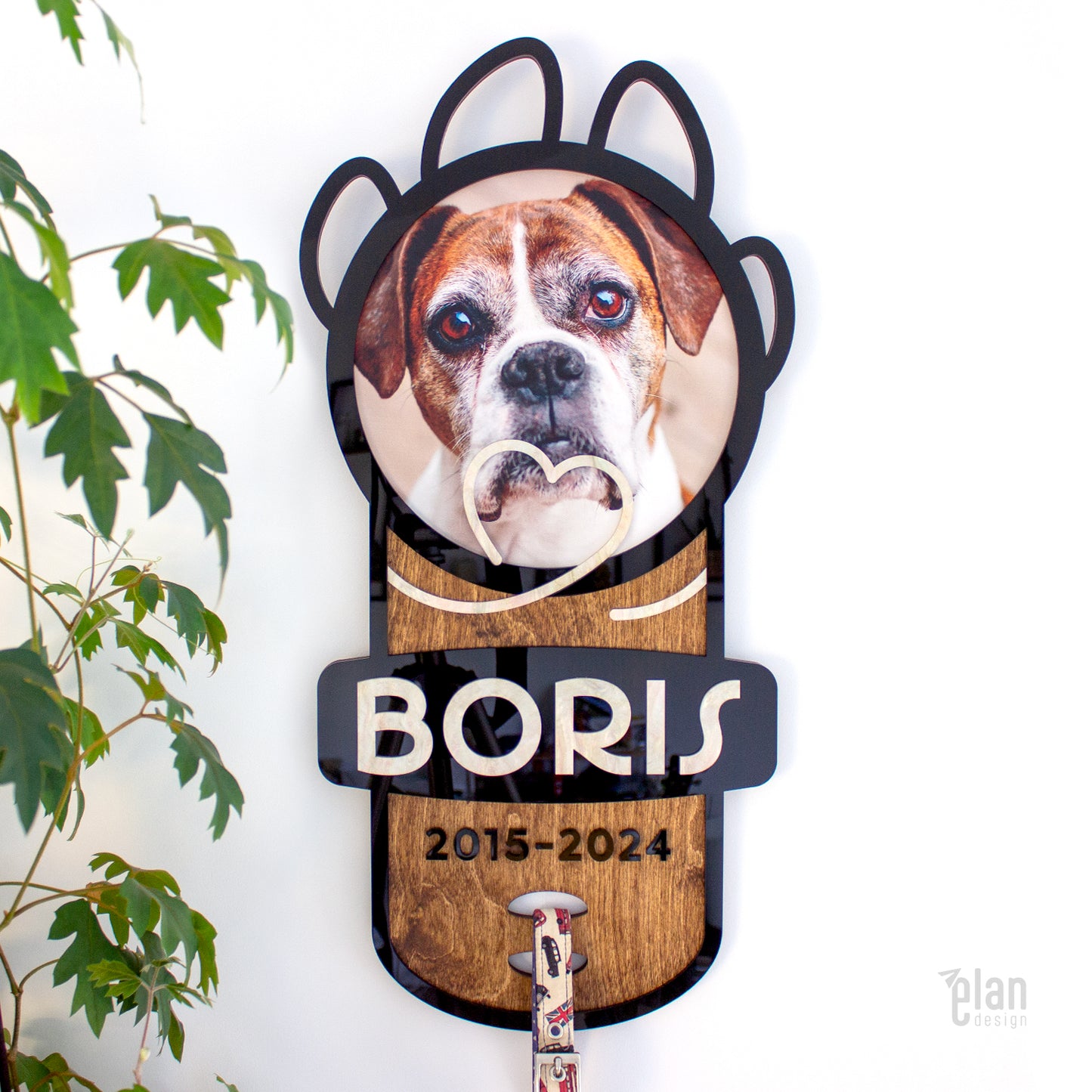 Plaque souvenir personnalisée pour chiens et chats
